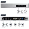 StarTech.com USB 3.0 dokovacia stanica – dvojmonitorová dokovacia stanica pre notebook s HDMI & DVI/VGA videom – 6-portový USB 3.1 Gen 1 5Gbps hub, GbE, audio – univerzálny Type-A dok – Windows & Mac