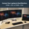 StarTech.com USB 3.0 dokovacia stanica – dvojmonitorová dokovacia stanica pre notebook s HDMI & DVI/VGA videom – 6-portový USB 3.1 Gen 1 5Gbps hub, GbE, audio – univerzálny Type-A dok – Windows & Mac