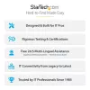 StarTech.com 4-stĺpikový 42U server rack, 19 inch dátová skriňa pre montáž počítačových / AV / IT zariadení, racková skriňa s kolieskami, plnohodnotné priemyselné sieťové úložisko
