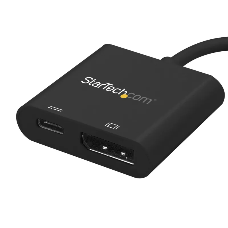 StarTech.com USB-C na DisplayPort adaptér s Power Delivery – 4K 60Hz HBR2 – USB Type-C na DP 1.2 monitor video konvertor s nabíjaním – 60W PD priechodné – kompatibilný s Thunderbolt 3