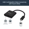 StarTech.com USB-C na DisplayPort adaptér s Power Delivery – 4K 60Hz HBR2 – USB Type-C na DP 1.2 monitor video konvertor s nabíjaním – 60W PD priechodné – kompatibilný s Thunderbolt 3