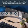 StarTech.com USB-C na DisplayPort adaptér s Power Delivery – 4K 60Hz HBR2 – USB Type-C na DP 1.2 monitor video konvertor s nabíjaním – 60W PD priechodné – kompatibilný s Thunderbolt 3