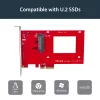 StarTech.com PEX4SFF8639 adaptér U.2 na PCIe pre 2,5-palcový U.2 NVMe SSD, SFF-8639, x4 PCIe 3.0