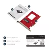 StarTech.com PEX4SFF8639 adaptér U.2 na PCIe pre 2,5-palcový U.2 NVMe SSD, SFF-8639, x4 PCIe 3.0
