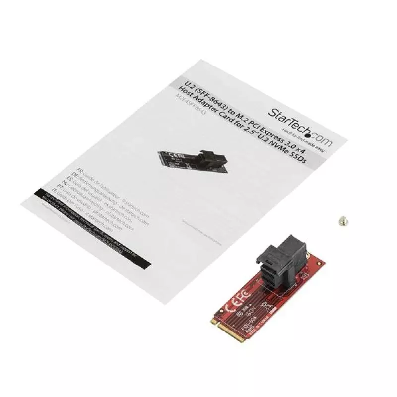 StarTech.com U.2 (SFF-8643) na M.2 PCI Express 3.0 x4 hostiteľská adaptérová karta pre 2,5