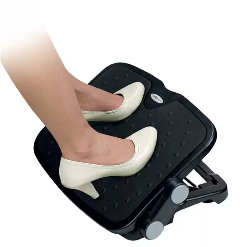 StarTech.com Nastaviteľná podstolová opierka nôh, čierna, hliník, plast, -30 - 0°, RoHS, TAA, REACH, CE, 45 cm, 35 cm