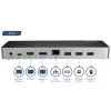 StarTech.com USB-C dock – Dual-Monitor HDMI a DisplayPort 4K 30 Hz – USB Type-C dokovacia stanica pre notebook 60 W Power Delivery, SD, 4-portový USB-A 3.0 hub, GbE, audio – kompatibilné s Thunderbolt 3