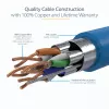 StarTech.com 3 m CAT6a Ethernet kábel – 10 Gigabit tienený, snagless RJ45, 100W PoE, patch kábel – 10GbE STP sieťový kábel s odľahčením ťahu – modrý, jednotlivo testovaný / kabeláž UL certifikovaná / TIA