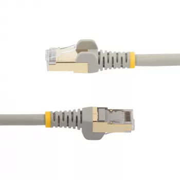 StarTech.com 2 m CAT6a Ethernet kábel – 10 Gigabit tienený snagless RJ45 100W PoE patch kábel – 10GbE STP sieťový kábel s odľahčením ťahu – sivý, jednotlivo testovaný / kabeláž UL certifikovaná / TIA