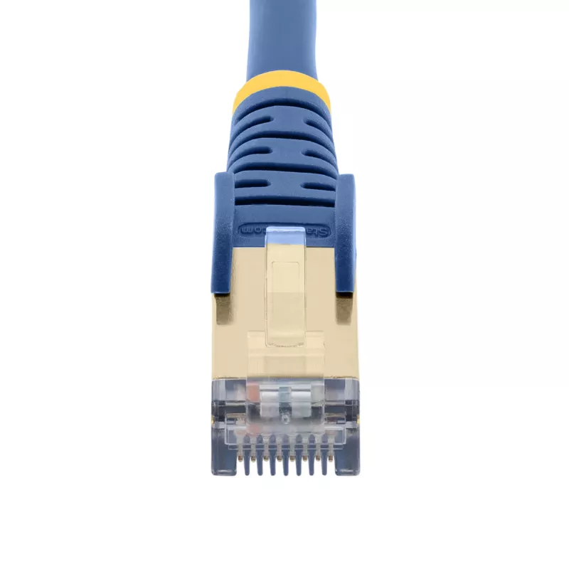 StarTech.com 2 m CAT6a Ethernet kábel – 10 Gigabit tienený snagless RJ45 100W PoE patch kábel – 10GbE STP sieťový kábel s odľahčením ťahu – modrý, jednotlivo testovaný / kabeláž UL certifikovaná / TIA