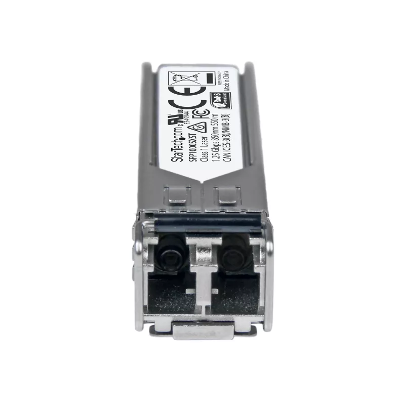 StarTech.com MSA kompatibilný SFP transceiver modul - 1000BASE-SX ~ MSA nekódovaný SFP modul - 1000BASE-SX - 1GbE multimódový optický transceiver (MMF) - 1GE Gigabit Ethernet SFP - LC 550m - 850nm - DDM