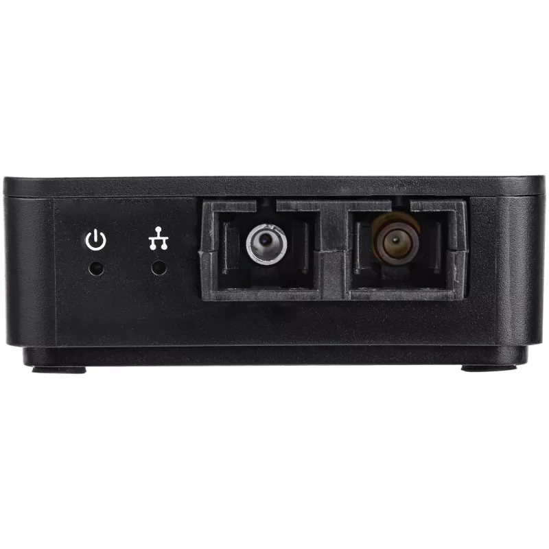 StarTech.com USB na optický konvertor – 100 Mbit/s – USB 2.0 na optický sieťový adaptér – 100Base-FX SC konektor samica duplex multimódové vlákno/MMF kompatibilný – 2 km – Kompaktný USB na optický LAN