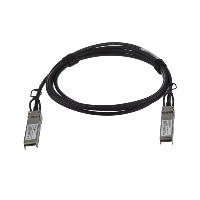 StarTech.com MSA nekódovaný kompatibilný 2m 10G SFP+ na SFP+ Direct Attach Breakout kábel Twinax – 10 GbE SFP+ medený DAC 10 Gbps Low Power pasívny transceiver modul DAC