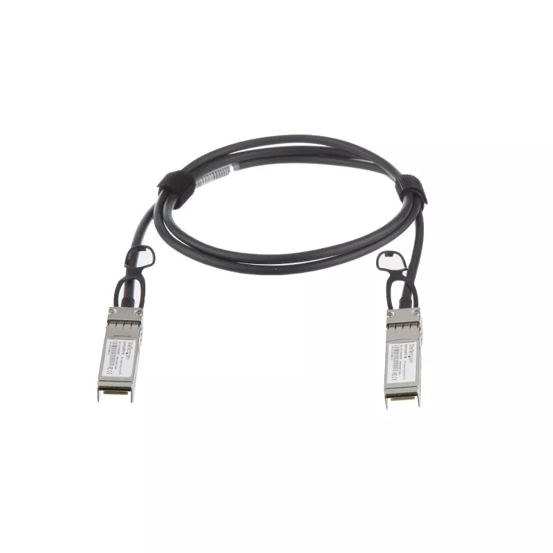 StarTech.com MSA nekódovaný kompatibilný 1m 10G SFP+ na SFP+ Direct Attach Breakout kábel Twinax – 10 GbE SFP+ medený DAC 10 Gbps Low Power pasívny transceiver modul DAC