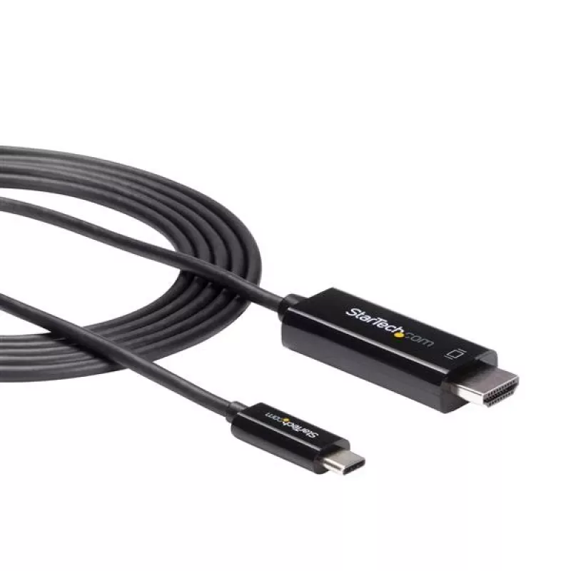StarTech.com 1,8 m (6 ft.) USB-C na HDMI kábel – 4K 60 Hz USB Type-C na HDMI 2.0 video adaptérový kábel – kompatibilný s Thunderbolt 3 – notebook na HDMI monitor/display – DP 1.2 Alt Mode HBR2 – čierna