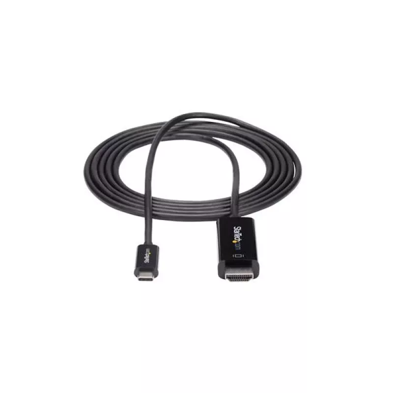StarTech.com 1,8 m (6 ft.) USB-C na HDMI kábel – 4K 60 Hz USB Type-C na HDMI 2.0 video adaptérový kábel – kompatibilný s Thunderbolt 3 – notebook na HDMI monitor/display – DP 1.2 Alt Mode HBR2 – čierna