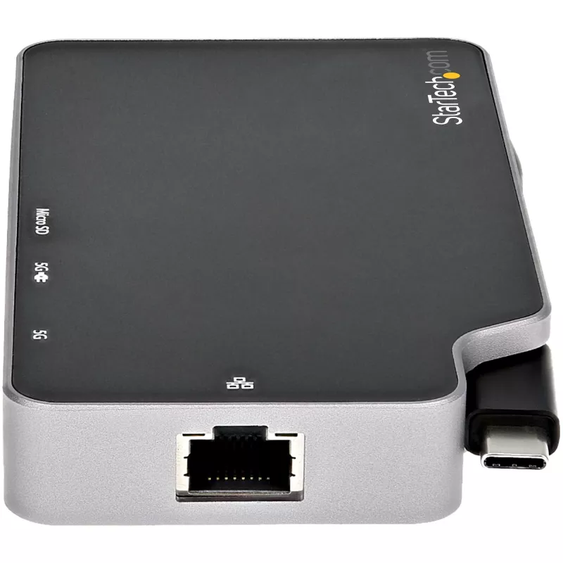 StarTech.com USB-C multiport adaptér – USB-C na 4K HDMI alebo VGA video so 100W Power Delivery priechodom, 2-portový 10Gbps USB hub, MicroSD, GbE – USB 3.1 Gen 2 Type-C mini/cestovný dock