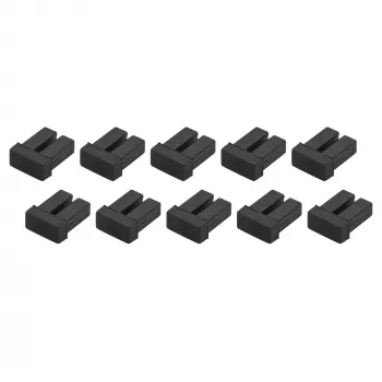 StarTech.com LC SFP krytky proti prachu – balenie 10 ks, LC, guma, čierna, sieťový switch, 18 mm, 15 mm