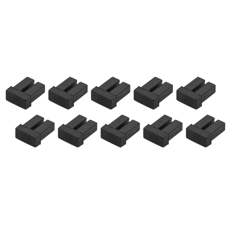 StarTech.com LC SFP krytky proti prachu – balenie 10 ks, LC, guma, čierna, sieťový switch, 18 mm, 15 mm