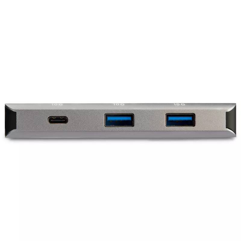StarTech.com 3-portový USB-C hub s Gigabit Ethernet RJ45 GbE portom – 2x USB-A, 1x USB-C – SuperSpeed 10 Gbps USB 3.1/3.2 Gen 2 Type-C hub adaptér – USB bus napájaný – hliník – kompatibilný s TB3~3-portový USB-C hub s Gigabit Ethernet RJ45 GbE portom – 2x USB-A, 1x USB-C – SuperSpeed 10 Gbps USB 3.2 Gen 2 Type-C hub adaptér – USB bus napájaný – hliník – kompatibilný s TB3