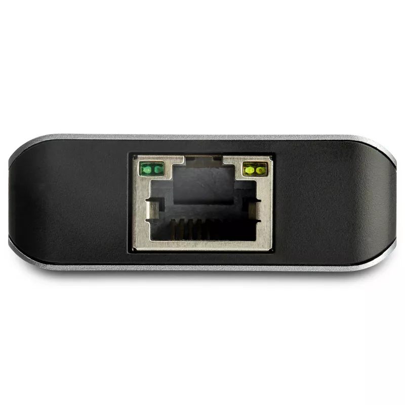 StarTech.com 3-portový USB-C hub s Gigabit Ethernet RJ45 GbE portom – 2x USB-A, 1x USB-C – SuperSpeed 10 Gbps USB 3.1/3.2 Gen 2 Type-C hub adaptér – USB bus napájaný – hliník – kompatibilný s TB3~3-portový USB-C hub s Gigabit Ethernet RJ45 GbE portom – 2x USB-A, 1x USB-C – SuperSpeed 10 Gbps USB 3.2 Gen 2 Type-C hub adaptér – USB bus napájaný – hliník – kompatibilný s TB3