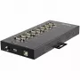StarTech.com 8-portový sériový hub USB na RS232/RS485/RS422 adaptér – priemyselný USB 2.0 na DB9 sériový konvertor hub – IP30 certifikovaný – na DIN lištu montovateľný kovový sériový hub – 15 kV ESD ochrana