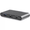 StarTech.com USB-C dock – 4K dual-monitor DisplayPort – mini laptop docking stanica – 100 W Power Delivery passthrough – GbE, 2-portový USB-A hub – USB Type-C multiport adaptér – 1 m kábel