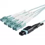 StarTech.com 10 m (30 ft) MTP(F)/PC na 4x LC/PC duplex breakout OM3 multimode optický kábel, OFNP Plenum, 40G siete, nízky útlm vloženia – optický jumper kábel