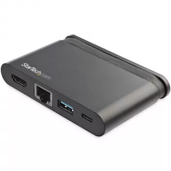 StarTech.com USB-C multiport adaptér - prenosný USB-C dock s 4K HDMI - 100W PD 3.0 priechod, 1x USB-A, 1x USB-C, GbE - cestovný dock pre Thunderbolt 3 a USB Type-C notebook - Mac a Windows