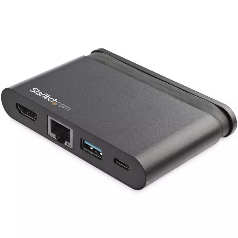 StarTech.com USB-C multiport adaptér - prenosný USB-C dock s 4K HDMI - 100W PD 3.0 priechod, 1x USB-A, 1x USB-C, GbE - cestovný dock pre Thunderbolt 3 a USB Type-C notebook - Mac a Windows