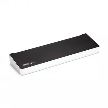 StarTech.com 4K USB-C dock, trojitá UHD 4K monitorovacia dokovacia stanica, Mac a Windows, USB-C na HDMI a DisplayPort, 100W Power Delivery, 5x USB 5Gbit/s hub – TAA
