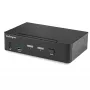 StarTech.com 2-portový DisplayPort KVM switch – 4K 60 Hz – jedna obrazovka – dual-port UHD DP 1.2 USB KVM switch s integrovaným USB 3.0 hubom & audio – Dell HP Apple Lenovo – TAA kompatibilný