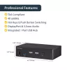 StarTech.com 2-portový DisplayPort KVM switch – 4K 60 Hz – jedna obrazovka – dual-port UHD DP 1.2 USB KVM switch s integrovaným USB 3.0 hubom & audio – Dell HP Apple Lenovo – TAA kompatibilný