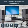 StarTech.com 2-portový DisplayPort KVM switch – 4K 60 Hz – jedna obrazovka – dual-port UHD DP 1.2 USB KVM switch s integrovaným USB 3.0 hubom & audio – Dell HP Apple Lenovo – TAA kompatibilný