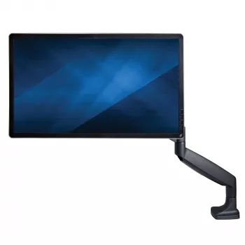 StarTech.com stolové monitor rameno – robustné ergonomické VESA monitor rameno – jeden 9 kg obrazovka – plne pohyblivé, výškovo nastaviteľné, kĺbové – hliník – C svorka/prechodka – čierna