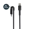 StarTech.com 0,91 m (3 stopy) robustný čierny USB-A na Lightning kábel – odolný, robustný aramidové vlákno USB Type-A na Lightning nabíjací/sync kábel – Apple MFi certifikovaný pre iPad/iPhone 12