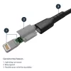 StarTech.com 6 stôp (2 m) robustný čierny USB-A na Lightning kábel – vysokozáťažový, odolný aramidové vlákno USB Type-A na Lightning nabíjací/sync sieťový kábel – Apple MFi certifikovaný pre iPad/iPhone 12