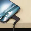 StarTech.com 1 m robustný USB-A na Lightning kábel – čierna, 90° zahnutý, odolný, aramidové vlákno vystužený, USB Type-A na Lightning nabíjací/sync kábel – Apple MFi certifikovaný – iPhone