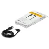 StarTech.com 1 m robustný USB-A na Lightning kábel – čierna, 90° zahnutý, odolný, aramidové vlákno vystužený, USB Type-A na Lightning nabíjací/sync kábel – Apple MFi certifikovaný – iPhone