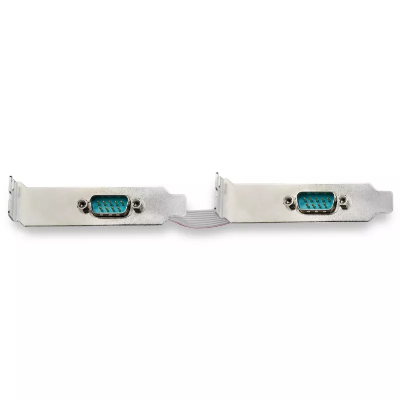 StarTech.com 2-portový PCI Express RS232 sériový adaptér karta – PCIe RS232 sériový host radič – PCIe na sériový DB9 – 16950 UART – low-profile rozširujúca karta – Windows & Linux