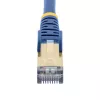 StarTech.com 10m CAT6a Ethernet kábel – 10 Gigabit tienený snagless RJ45 100W PoE patch kábel – 10GbE STP sieťový kábel s odľahčením ťahu – modrý, jednotlivo testovaný/kabeláž UL certifikovaná/TIA