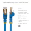 StarTech.com 10m CAT6a Ethernet kábel – 10 Gigabit tienený snagless RJ45 100W PoE patch kábel – 10GbE STP sieťový kábel s odľahčením ťahu – modrý, jednotlivo testovaný/kabeláž UL certifikovaná/TIA