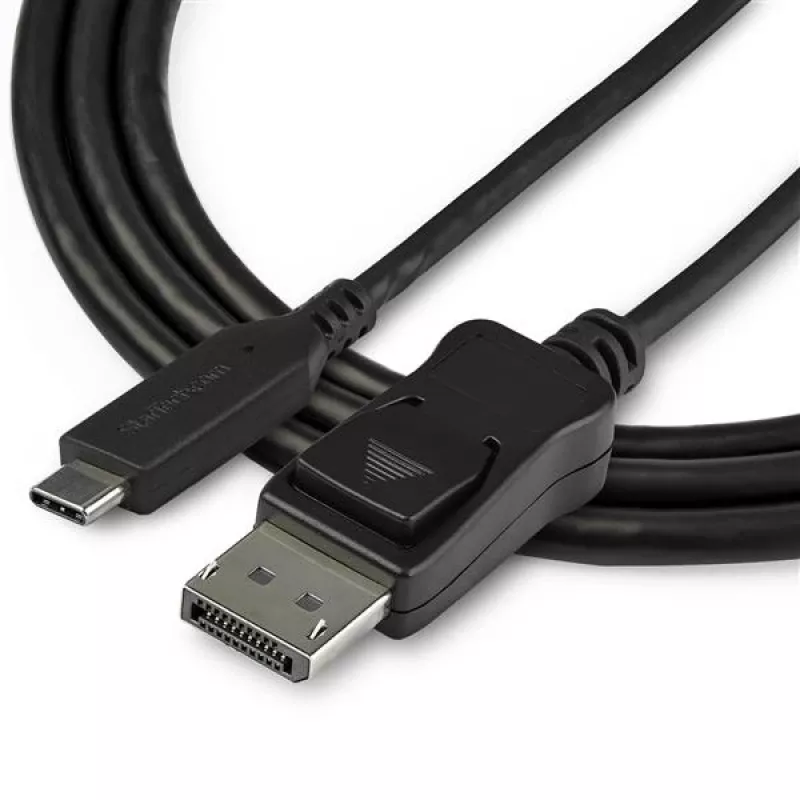 StarTech.com 3,3 stopy / 1 m USB-C na DisplayPort 1.4 kábel – 8K/5K/4K USB Type-C na DP 1.4 Alt Mode video adaptér konvertor – HBR3/HDR/DSC – 8K 60 Hz DP monitor kábel – USB-C/Thunderbolt 3