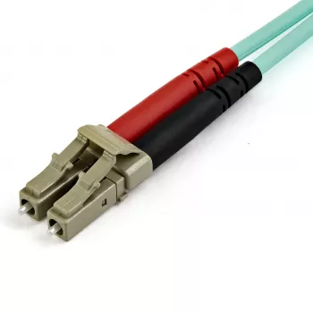 StarTech.com 7 m (22 ft) LC/UPC na LC/UPC OM3 multimódové optické vlákno, plný duplex 50/125 µm zipcord vlákno, 100G, nízky útlm vloženia, LSZH optický prepojovací kábel