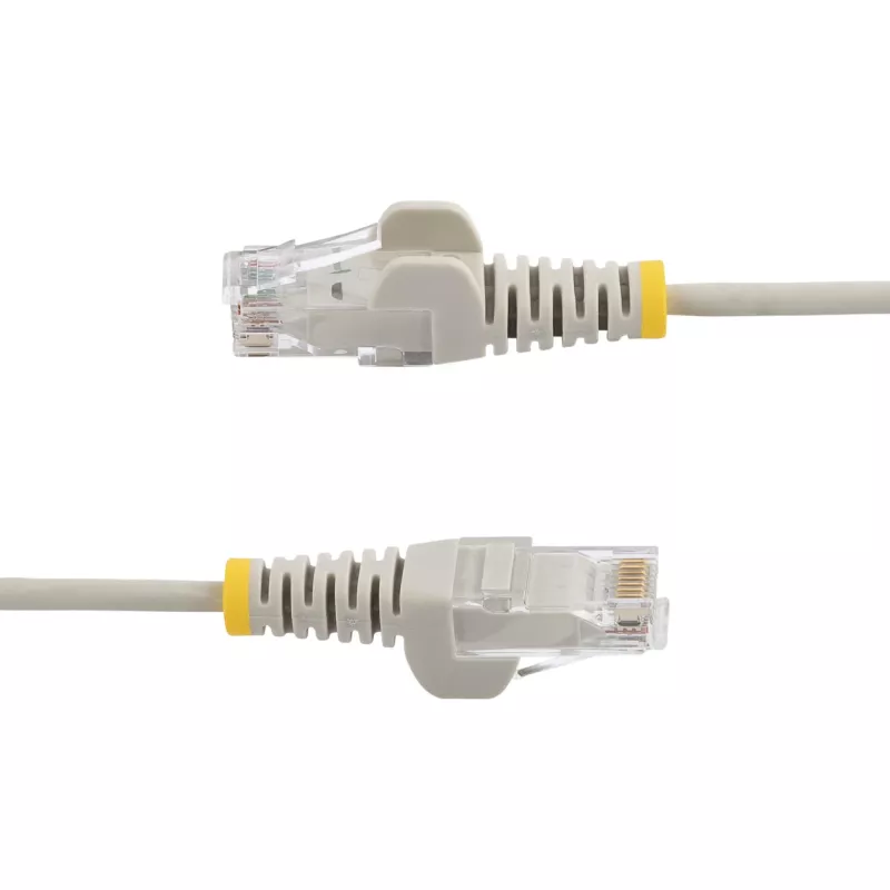 StarTech.com 1 m CAT6 kábel – tenký – RJ45 konektory samec bez západky – sivý