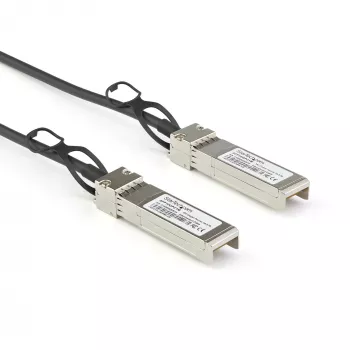 StarTech.com 3 m 10G SFP+ na SFP+ direct attach kábel Twinax kompatibilný s Dell EMC DAC-SFP-10G-3M – 10GbE SFP+ medený DAC 10 Gbps pasívny s nízkou spotrebou Mini GBIC/transceiver modul DAC