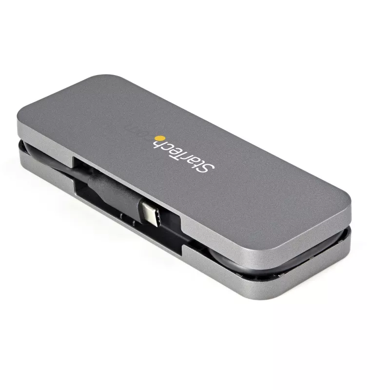 StarTech.com ~4-portový USB C hub – 4x USB-A – USB 3.0 Type-C hub – USB 3.2 Gen 1 (5 Gbps) – napájaný z USB prenosný USB-C na USB-A adaptér hub pre notebook – 11,2 palca (28,5 cm) kábel s manažmentom káblov