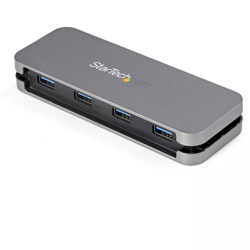 StarTech.com ~4-portový USB C hub – 4x USB-A – USB 3.0 Type-C hub – USB 3.2 Gen 1 (5 Gbps) – napájaný z USB prenosný USB-C na USB-A adaptér hub pre notebook – 11,2 palca (28,5 cm) kábel s manažmentom káblov