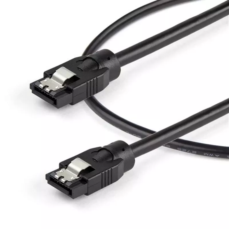 StarTech.com 0,6 m okrúhly SATA kábel, 0,6 m, SATA III, SATA 7-pin, SATA 7-pin, konektor samec/samec, čierny