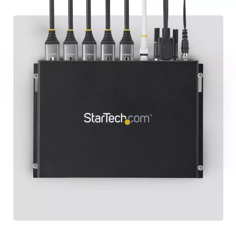 StarTech.com 2x2 HDMI videostena ovládač – 4K 60 Hz HDMI 2.0 video vstup na 4x 1080p výstup – videostena procesor pre viacero monitorov – videostena splitter – RS232/Ethernet ovládanie